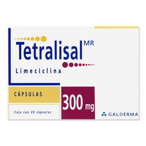 Tetralisal Limeciclina 300mg 20 Capsulas
